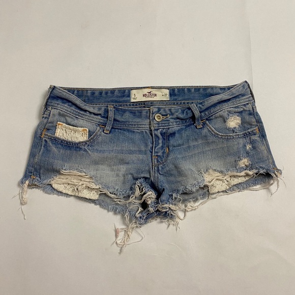 Hollister Pants - Hollister distressed short jean shorts